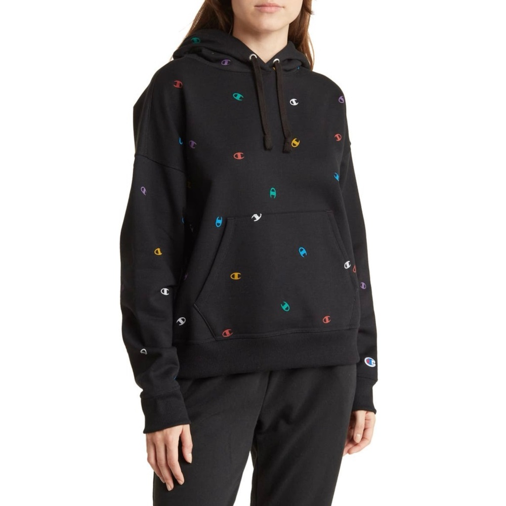 CHAMPION Powerblend Logo Hoodie NWOT